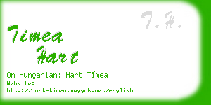 timea hart business card